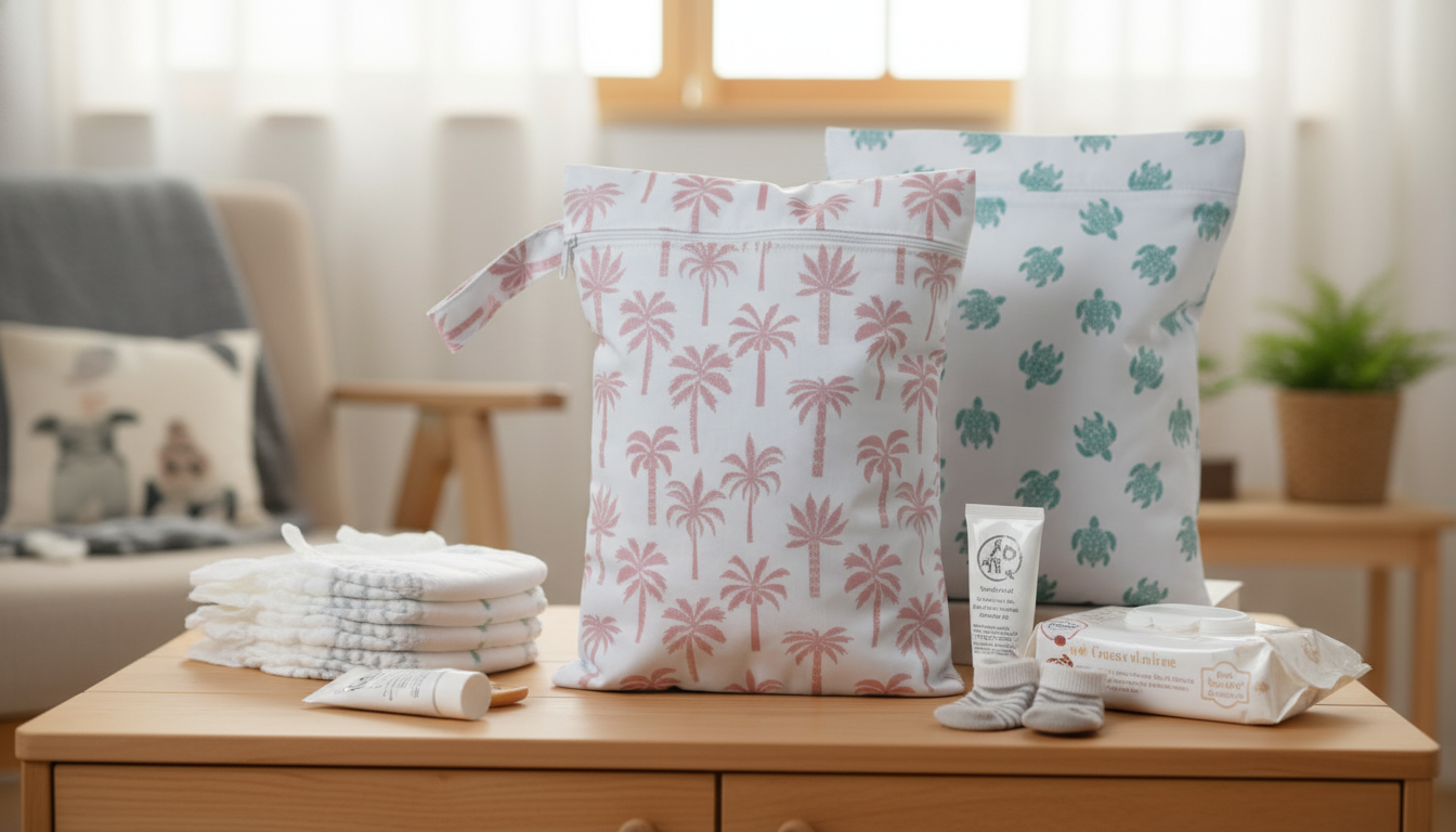 2-Piece Diaper Bag Set: Wet Bag + Organizer for Travel