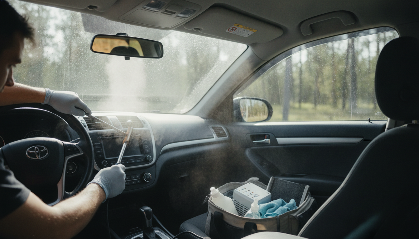 Get Smoke Smell Out of Your Car: Deep Clean & HVAC Reset