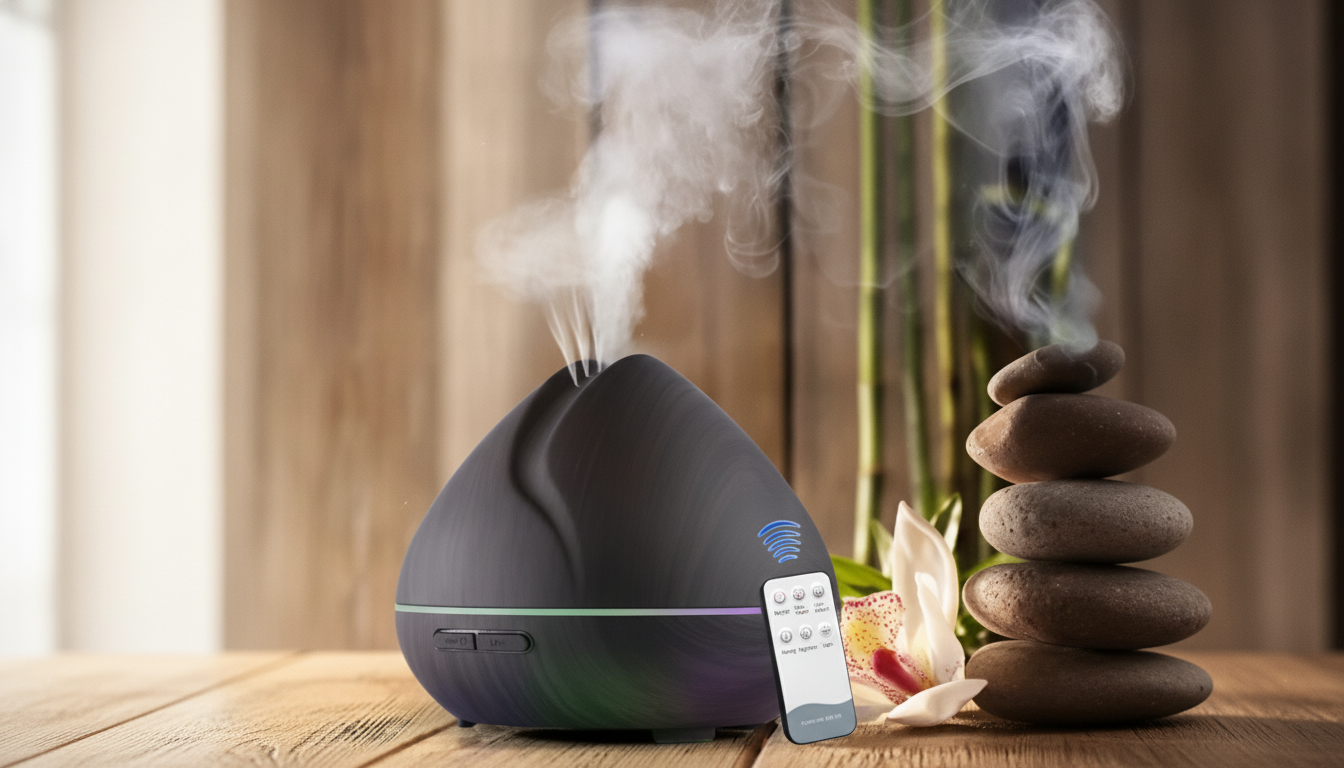 Remote LED Ultrasonic Diffuser Humidifier for Calm Rooms