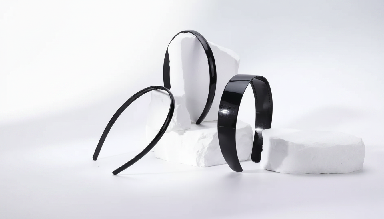 Simple Solid Black Headband: Everyday Hair Control