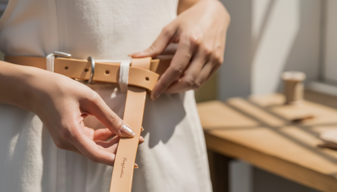 How to Style a Thin Double Ring Genuine Leather Belt