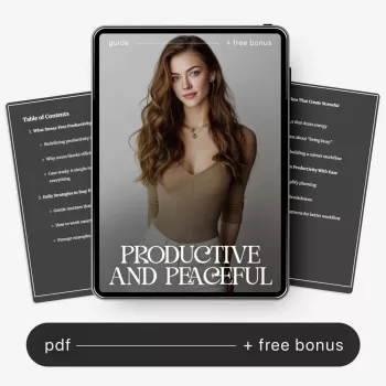 Calm Productivity: Mindful Focus to Do Less, Finish More
